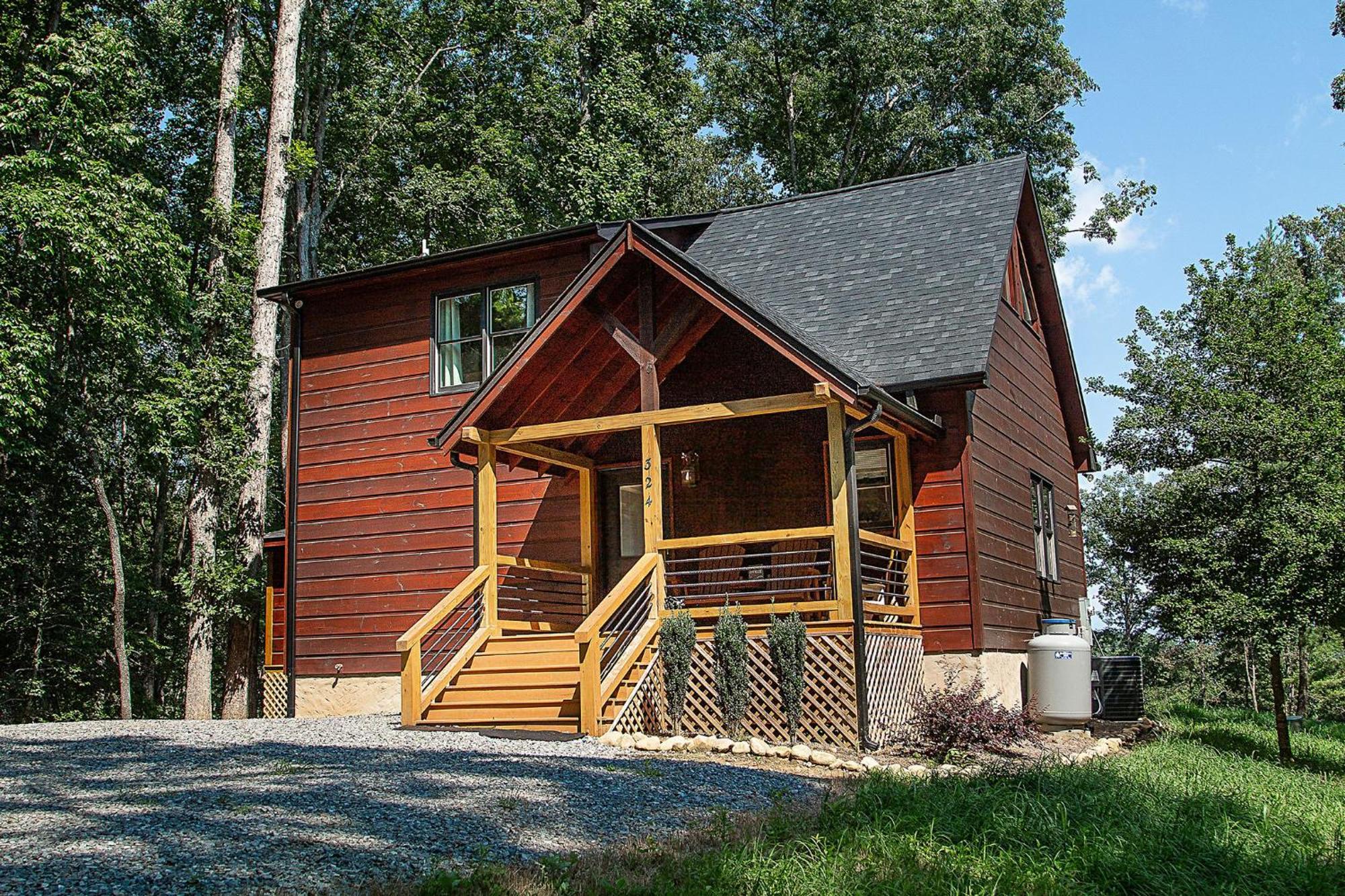 Adore The Smores Rustic Mountain Charm Outdoor Spaces And A Cozy Hot Tub Blue Ridge Exteriér fotografie